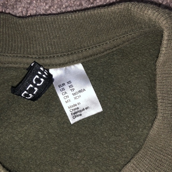 Green lace up crew neck - Picture 4 of 4